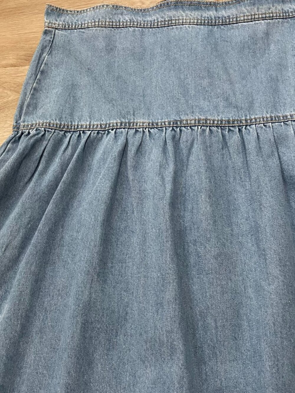 Denim Midi Skirt - Picture 2 of 13